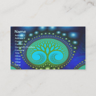 Carte De Visite Forêt céleste Art Fractal fin