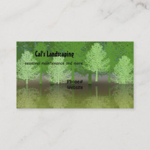 Carte De Visite Forêt d'arbres Design paysager