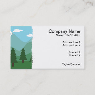 Carte De Visite Forêt de montagne