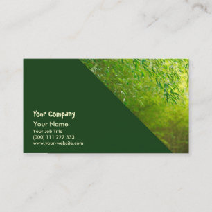 Carte De Visite Forêt en bambou
