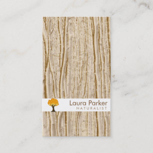 Carte De Visite Forêt naturelle Brown Arbre Entretien Paysage pelo