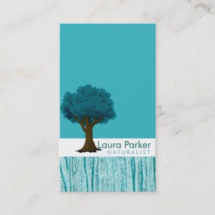 Carte De Visite Forêt naturelle Turquoise Arbre Entretien Paysage 