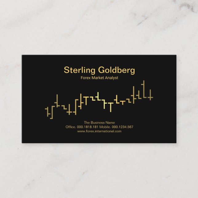 Carte De Visite Forex Dealer de Faux Gold Stock Exchange (Devant)