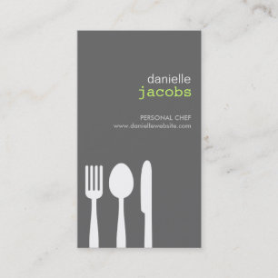 CARTE DE VISITE FORK POON COUTEAU EN GRAS