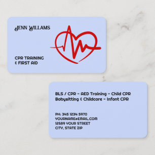 Carte De Visite Formateur en premiers soins