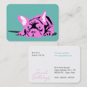 Carte De Visite Formateur français de sélectionneur de Bulldog