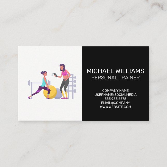 Carte De Visite Formateur personnel | Session de formation (Devant)