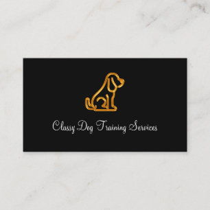 Carte De Visite Formation chique de chien chique ou entraîneur