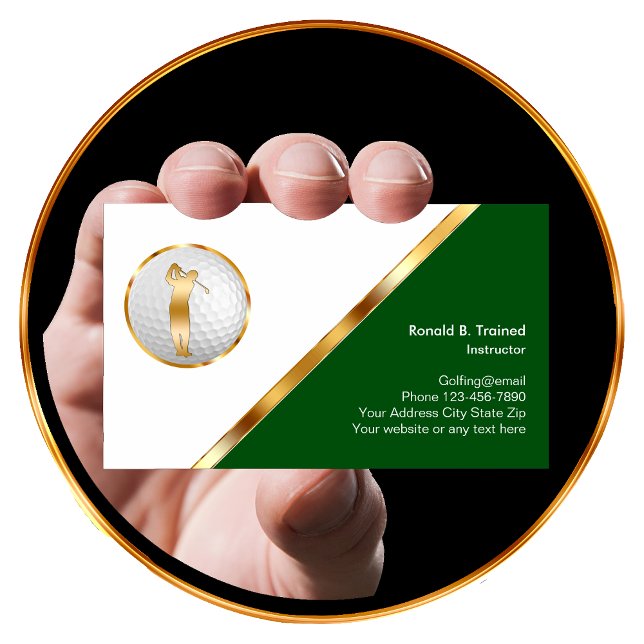 Carte De Visite Formation de golf classique (Créateur téléchargé)