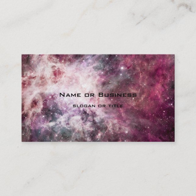 Carte De Visite Formation de nébula dans l'espace extra-atmosphéri (Devant)