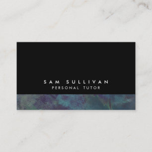 Carte De Visite Formation de tuteur personnel Turquoise Grunge