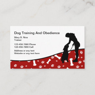 Carte De Visite Formation et obéissance de chien