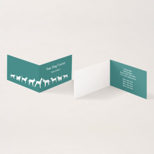 Carte De Visite Formation moderne professionnelle de chien