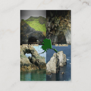 Carte De Visite Formations et grottes rocheuses en Alaska Collage
