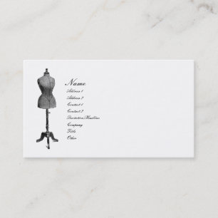 Carte De Visite Forme antique de robe