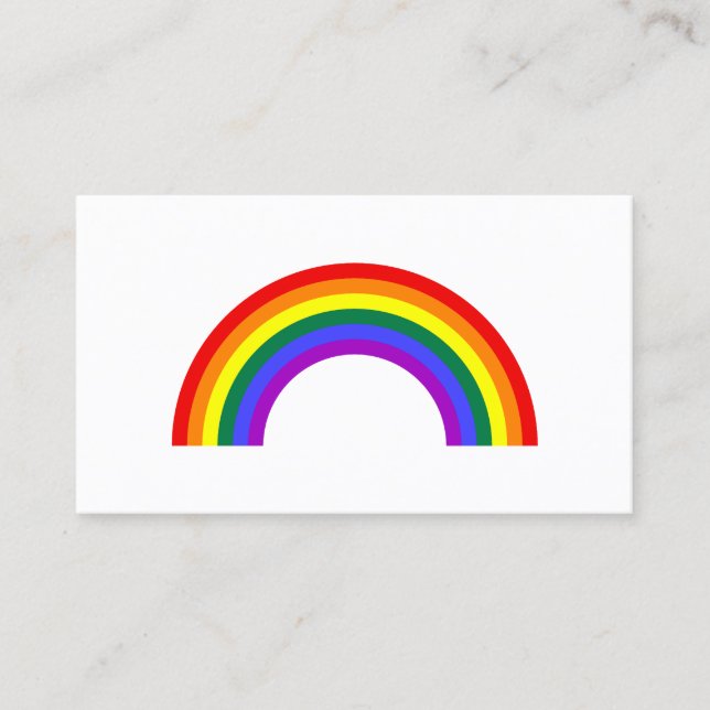 Carte De Visite Forme arc-en-ciel (Devant)