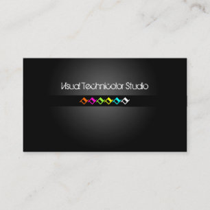 Carte De Visite Formes de diamant fluorescent cool / élégant