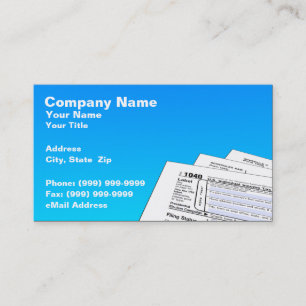 Carte De Visite Formes d'impôt