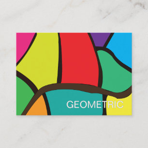 Carte De Visite Formes géométriques colorées