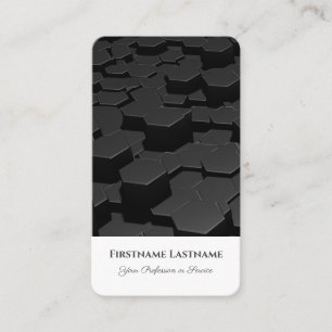 Carte De Visite Formes hexagonales Abstraites dans la conception o