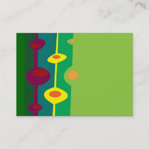 Carte De Visite formes rétro couleurs agrumes