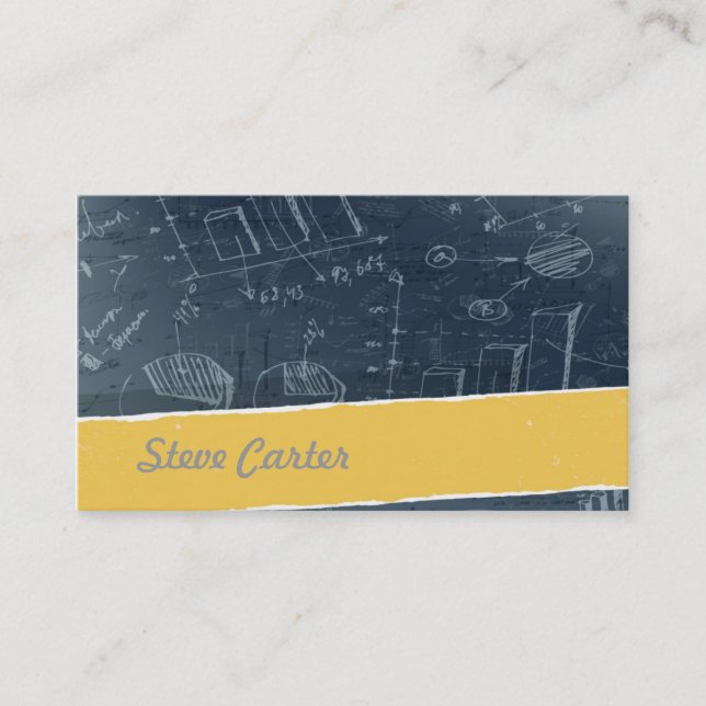 Carte de visite/formule/Science de mathématicien (Devant)
