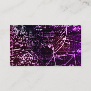 Carte De Visite Formules dans l'espace mathématique