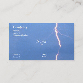 Carte De Visite Foudre