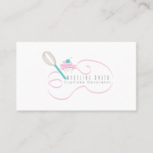 Carte De Visite Fouet à Cupcake Décoration de Gâteaux en Spirales