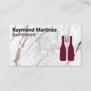 Carte De Visite Fourchette pour bouteilles de vin Restaurant B