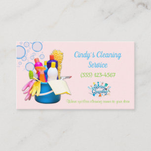 Carte De Visite Fournitures de nettoyage Conception Services de ne