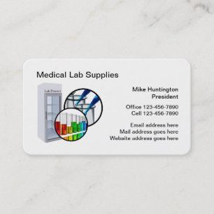 Carte De Visite Fournitures d'équipement de laboratoire Médicale
