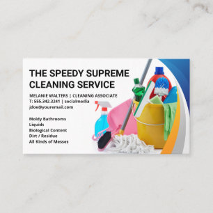 Carte De Visite Fournitures et outils de nettoyage Services dome