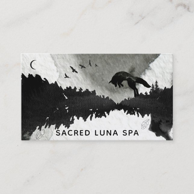 Carte De Visite Fox cosmique lunaire de lune de *~* sautant des (Devant)