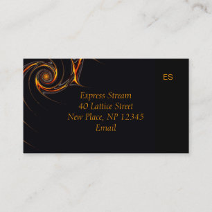 Carte de visite fractal à fil barbelé