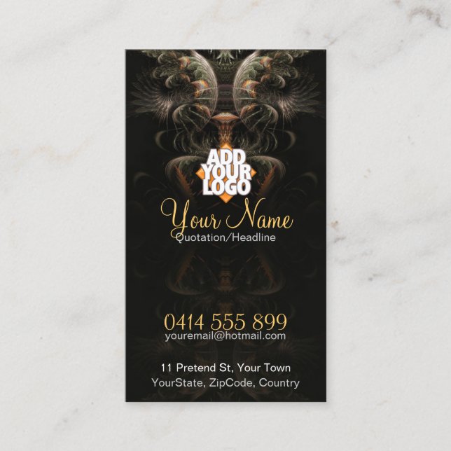 Carte de visite fractal Magic Shell (Devant)