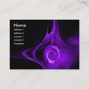 Carte De Visite FRACTAL ROSE 1 violet clair rose noir