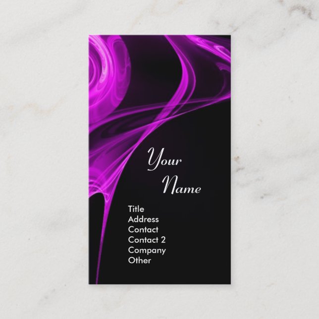 Carte De Visite FRACTAL ROSE 3 clair violet (Devant)