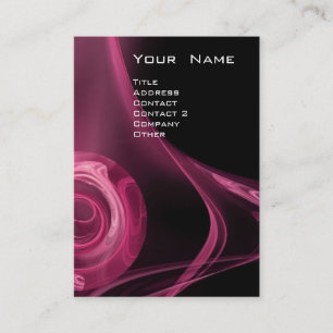 Carte De Visite FRACTAL ROSE 3 molle antique violet rose noir