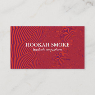 Carte De Visite Fractal Rouge