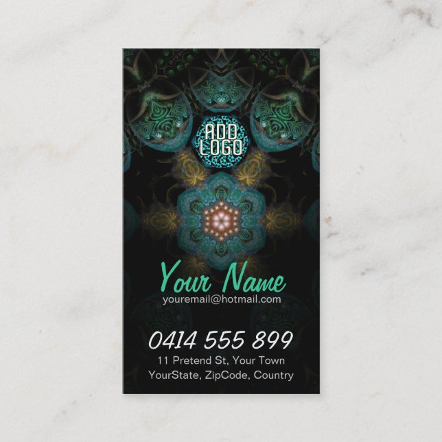 Carte de visite fractal TriSheelz (Devant)