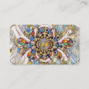 Carte De Visite Fractale de mosaïque