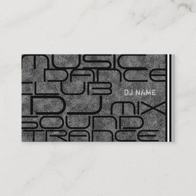 Carte de visite frais du DJ (Devant)