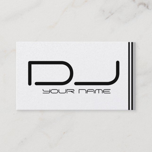 Carte de visite frais du DJ (Devant)
