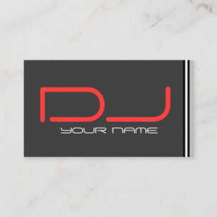 Carte de visite frais du DJ