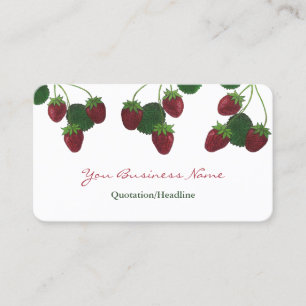 Carte de visite fraise