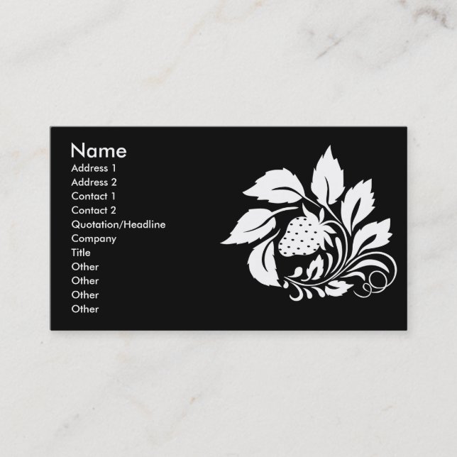Carte De Visite fraise_blanc (Devant)