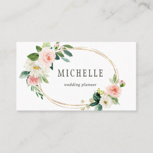 Carte De Visite Frame Or Oval Blush Bloom