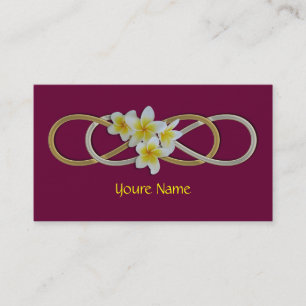 Carte De Visite Frangipani bicolore de double infini