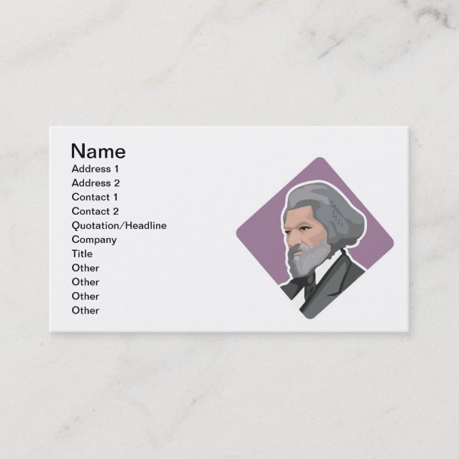 Carte De Visite Frederick Douglass (Devant)